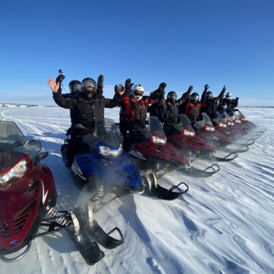 Snowmobiling